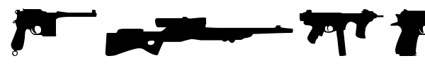 Guns font preview